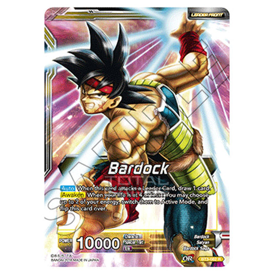 dragon ball super card game bardock Dragon Ball Super - B03 - Cross Worlds - Bardock