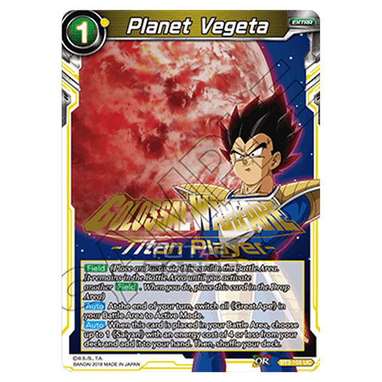 Dragon Ball Super - B03 - Cross Worlds - Planet Vegeta - BT3-105_PR