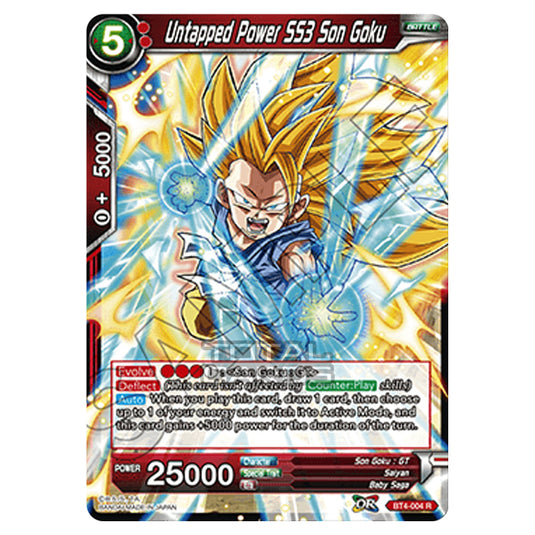 Dragon Ball Super - B04 - Colossal Warfare - Untapped Power SS3 Son Goku - BT4-004