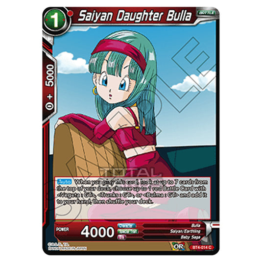 Dragon Ball Super - B04 - Colossal Warfare - Saiyan Daughter Bulla - BT4-014