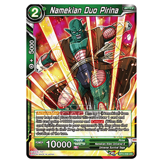 Dragon Ball Super - B04 - Colossal Warfare - Namekian Duo Pirina - BT4-058