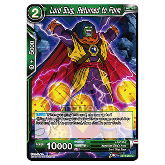 Dragon Ball Super - B04 - Colossal Warfare - Lord Slug, Returned to Form - BT4-061