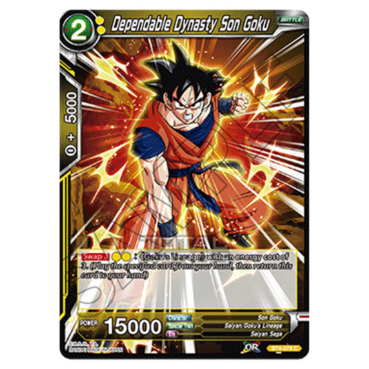 Dragon Ball Super - B04 - Colossal Warfare - Dependable Dynasty Son Goku - BT4-078