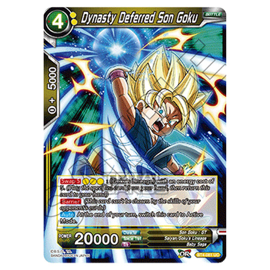 Dragon Ball Super - B04 - Colossal Warfare - Dynasty Deferred Son Goku - BT4-081