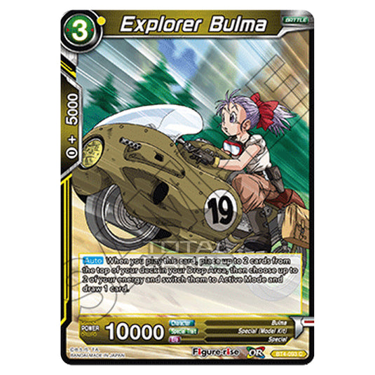 Dragon Ball Super - B04 - Colossal Warfare - Explorer Bulma - BT4-093