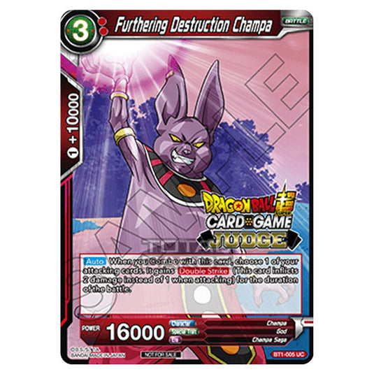 Dragon Ball Super - B01 - Galactic Battle - Furthering Destruction Champa - BT1-005_PR