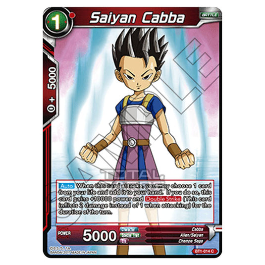 Dragon Ball Super - B01 - Galactic Battle - Saiyan Cabba - BT1-014