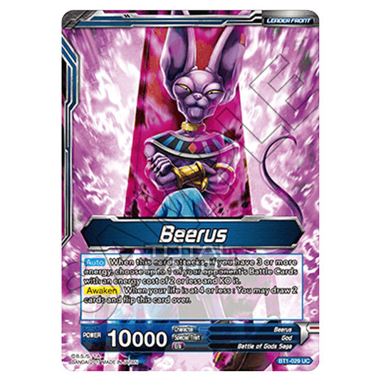 Dragon Ball Super - B01 - Galactic Battle - Beerus - BT1-029