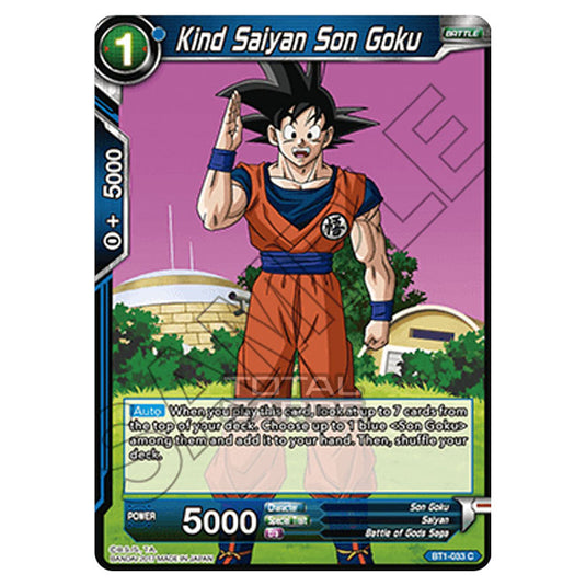 Dragon Ball Super - B01 - Galactic Battle - Kind Saiyan Son Goku - BT1-033