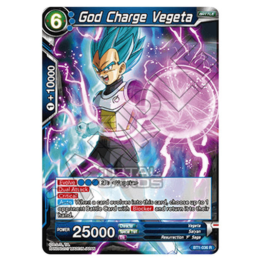 Dragon Ball Super - B01 - Galactic Battle - God Charge Vegeta - BT1-036