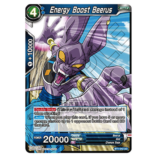 Dragon Ball Super - B01 - Galactic Battle - Energy Boost Beerus - BT1-042