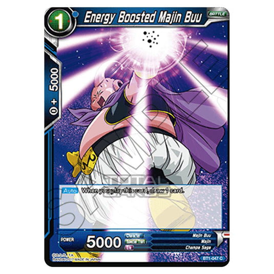Dragon Ball Super - B01 - Galactic Battle - Energy Boosted Majin Buu - BT1-047