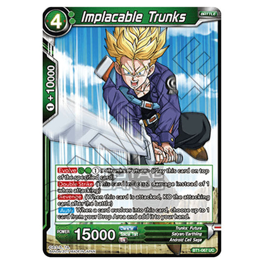 Dragon Ball Super - B01 - Galactic Battle - Implacable Trunks - BT1-067