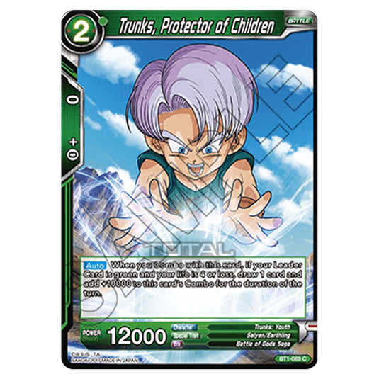 Dragon Ball Super - B01 - Galactic Battle - Trunks, Protector of Children - BT1-069