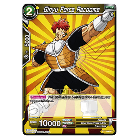 Dragon Ball Super - B01 - Galactic Battle - Ginyu Force Recoome - BT1-096