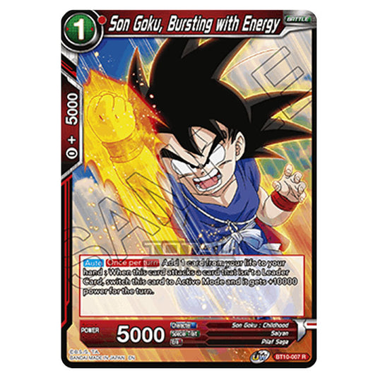 Dragon Ball Super - B10 - Unison Warrior Series - Rise of the Unison Warrior - Son Goku, Bursting with Energy - BT10-007