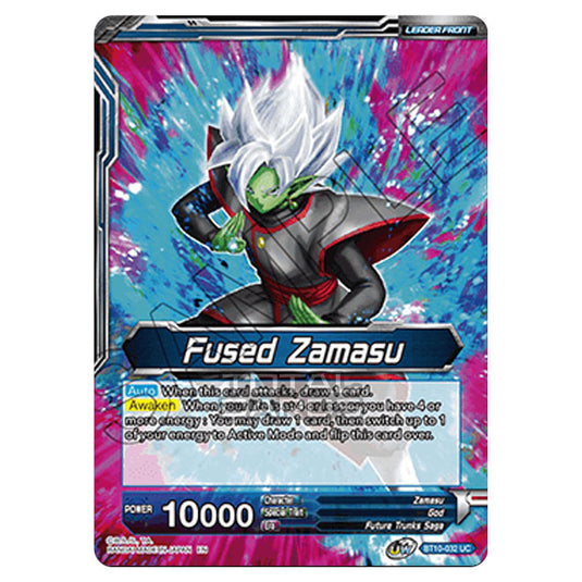 Dragon Ball Super - B10 - Unison Warrior Series - Rise of the Unison Warrior - Potara-Fused Zamasu - BT10-032