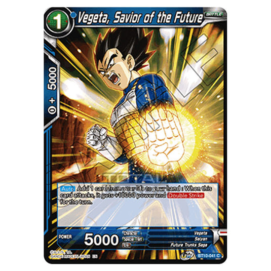 Dragon Ball Super - B10 - Unison Warrior Series - Rise of the Unison Warrior - Vegeta, Savior of the Future - BT10-041