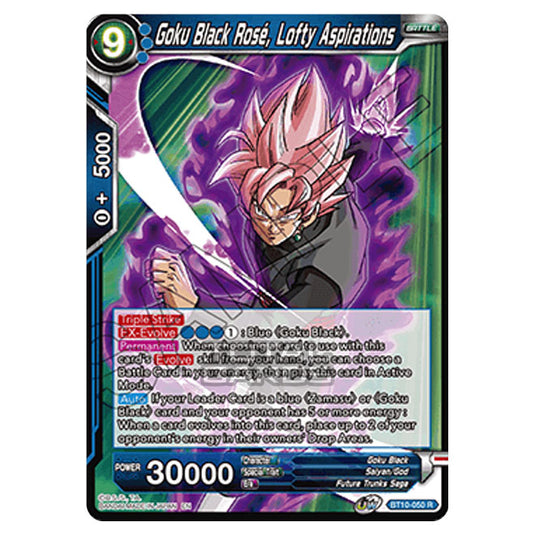 Dragon Ball Super - B10 - Unison Warrior Series - Rise of the Unison Warrior - Goku Black Rose, Lofty Aspirations - BT10-050