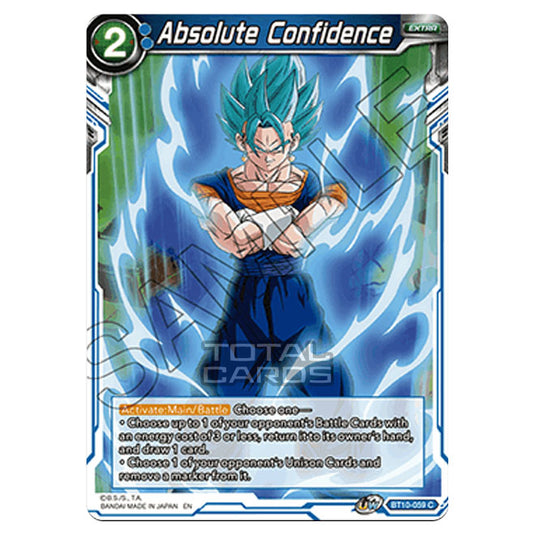 Dragon Ball Super - B10 - Unison Warrior Series - Rise of the Unison Warrior - Absolute Confidence - BT10-059