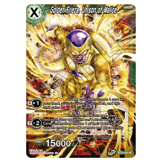 Dragon Ball Super - B10 - Unison Warrior Series - Rise of the Unison Warrior - Golden Frieza, Unison of Malice - BT10-063