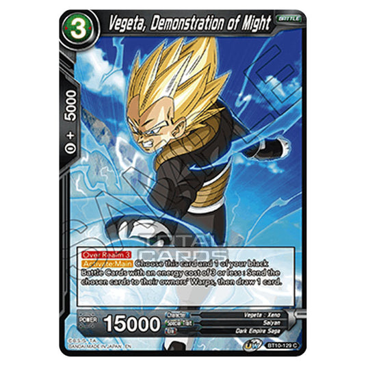 Dragon Ball Super - B10 - Unison Warrior Series - Rise of the Unison Warrior - Vegeta, Demonstration of Might - BT10-129