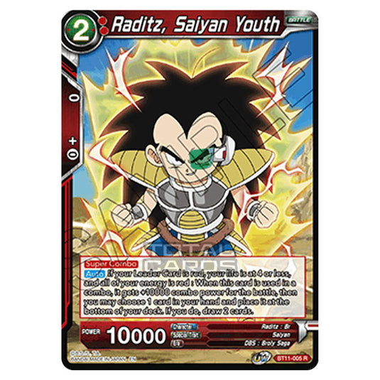 Dragon Ball Super - B11 - Vermilion Bloodline - Raditz, Saiyan Youth - BT11-005