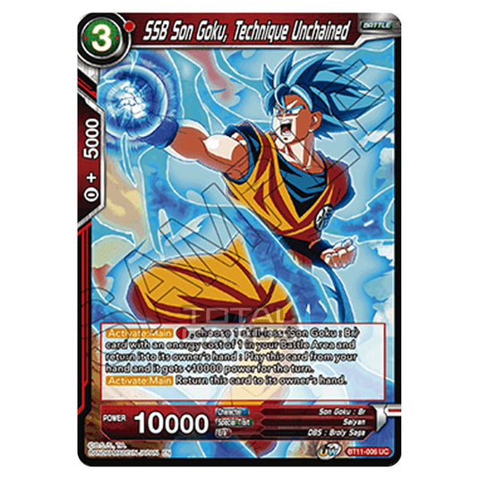 Dragon Ball Super - B11 - Vermilion Bloodline - SSB Son Goku, Technique Unchained - BT11-006 Dragon Ball Super - B11 - Vermilion Bloodline - SSB Son Goku, Technique Unchained - BT11-006