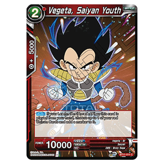 Dragon Ball Super - B11 - Vermilion Bloodline - Vegeta, Saiyan Youth - BT11-011