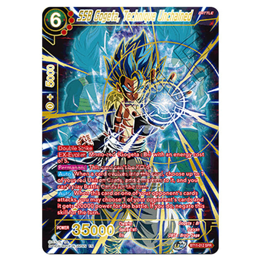 Dragon Ball Super - B11 - Vermilion Bloodline - SSB Gogeta, Technique Unchained - BT11-012_SPR