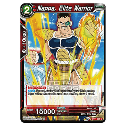 Dragon Ball Super - B11 - Vermilion Bloodline - Nappa, Elite Warrior - BT11-026