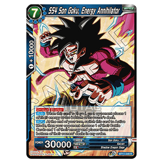 Dragon Ball Super - B11 - Vermilion Bloodline - SS4 Son Goku, Energy Annihilator - BT11-049