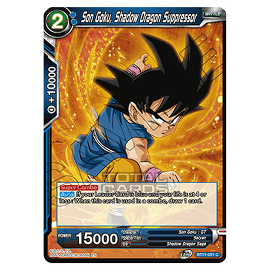 Dragon Ball Super - B11 - Vermilion Bloodline - Son Goku, Shadow Dragon Suppressor - BT11-051