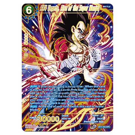 Dragon Ball Super - B11 - Vermilion Bloodline - SS4 Vegeta, Rise of the Super Warrior - BT11-052_SPR