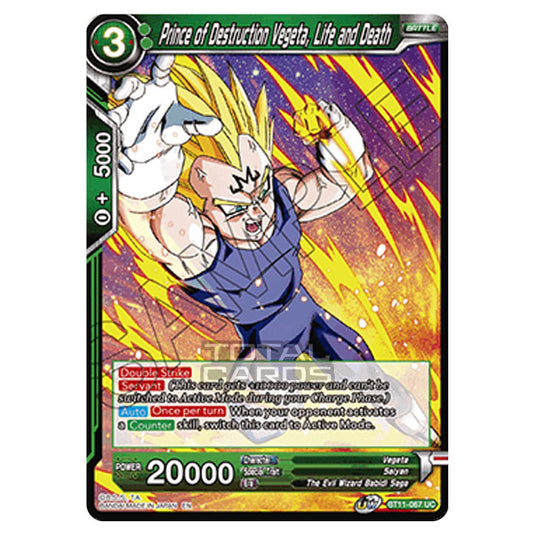 Dragon Ball Super - B11 - Vermilion Bloodline - Prince of Destruction Vegeta, Life and Death - BT11-067