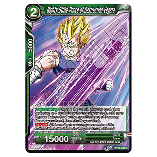 Dragon Ball Super - B11 - Vermilion Bloodline - Mighty Strike Prince of Destruction Vegeta - BT11-068