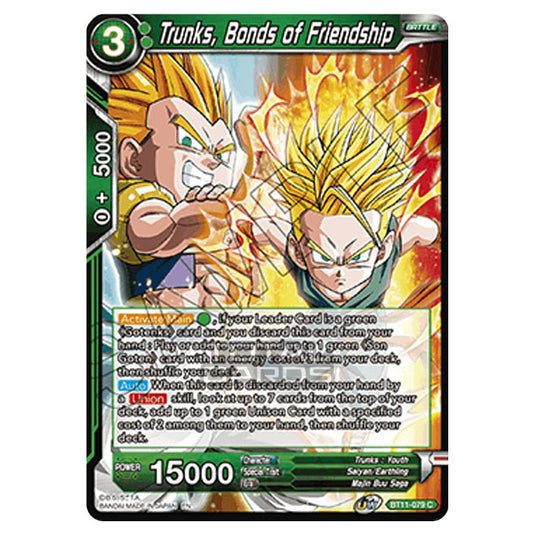 Dragon Ball Super - B11 - Vermilion Bloodline - Trunks, Bonds of Friendship - BT11-079