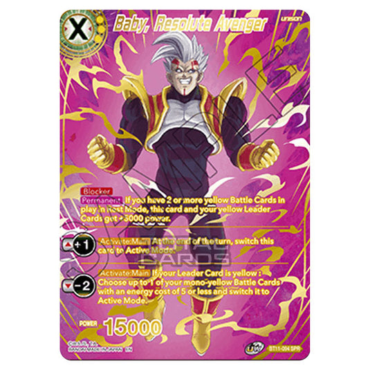 Dragon Ball Super - B11 - Vermilion Bloodline - Baby, Resolute Avenger - BT11-094_SPR