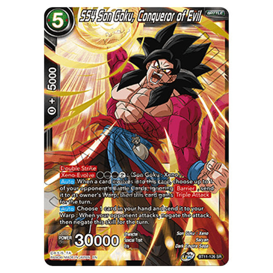 Dragon Ball Super - B11 - Vermilion Bloodline - SS4 Son Goku, Conqueror of Evil - BT11-126