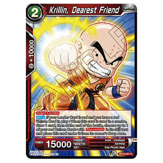 Dragon Ball Super - B12 - Vicious Rejuvenation - Krillin, Dearest Friend - BT12-007