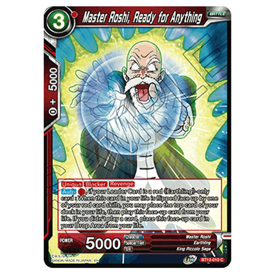 Dragon Ball Super - B12 - Vicious Rejuvenation - Master Roshi, Ready for Anything - BT12-010