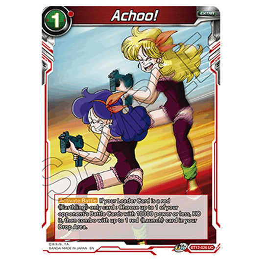 Dragon Ball Super - B12 - Vicious Rejuvenation - Achoo! - BT12-026