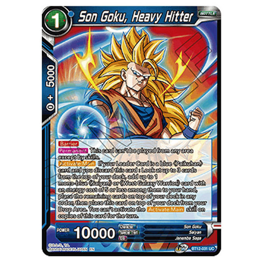 Dragon Ball Super - B12 - Vicious Rejuvenation - Son Goku, Heavy Hitter - BT12-031