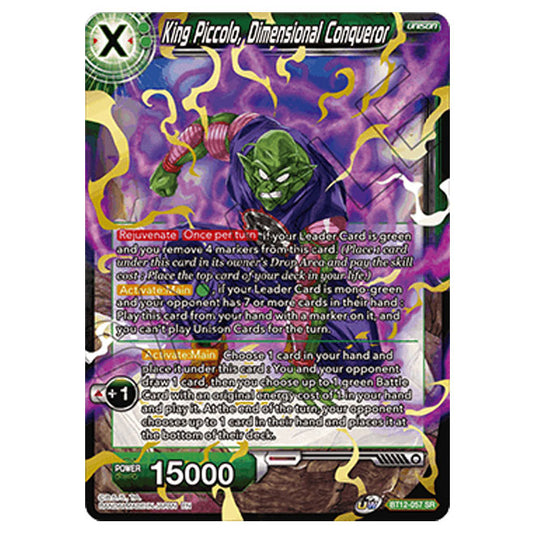 Dragon Ball Super - B12 - Vicious Rejuvenation - King Piccolo, Dimensional Conqueror - BT12-057