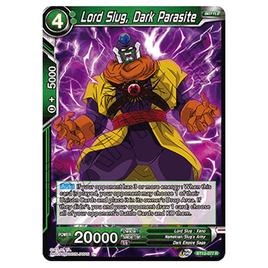 Dragon Ball Super - B12 - Vicious Rejuvenation - Lord Slug, Dark Parasite - BT12-077