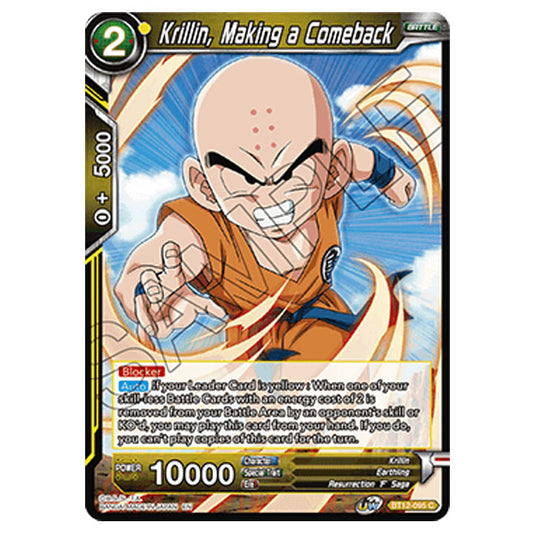 Dragon Ball Super - B12 - Vicious Rejuvenation - Krillin, Making a Comeback - BT12-095