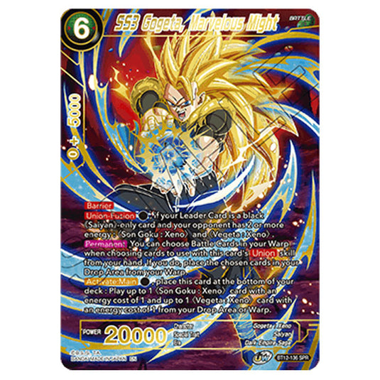 Dragon Ball Super - B12 - Vicious Rejuvenation - SS3 Gogeta, Marvelous Might  - BT12-136_SPR