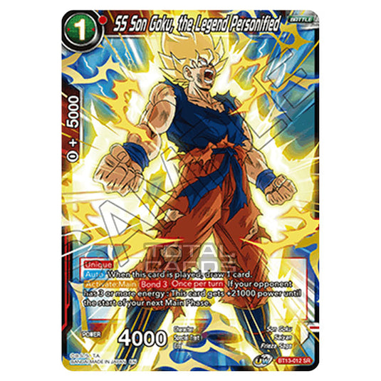 Dragon Ball Super - B13 - Supreme Rivalry - SS Son Goku, the Legend Personified - BT13-012