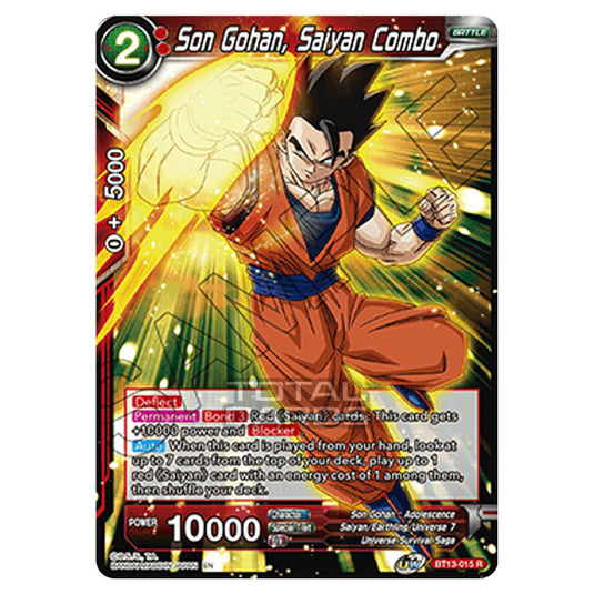 Dragon Ball Super - B13 - Supreme Rivalry - Son Gohan, Saiyan Combo - BT13-015