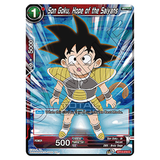 Dragon Ball Super - B13 - Supreme Rivalry - Son Goku, Hope of the Saiyans - BT13-019